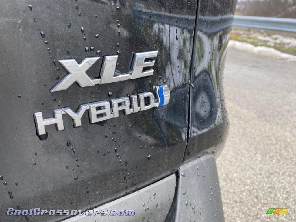 2021 RAV4 XLE AWD Hybrid - Midnight Black Metallic / Nutmeg photo #23