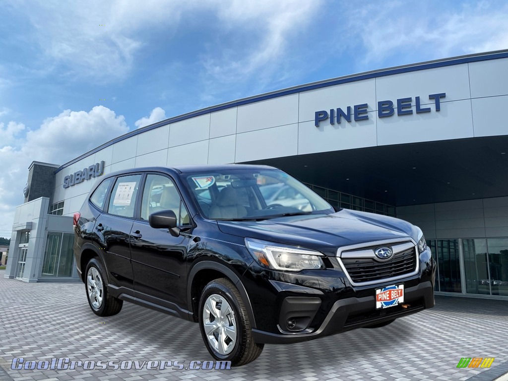 2021 Forester 2.5i - Crystal Black Silica / Gray photo #1