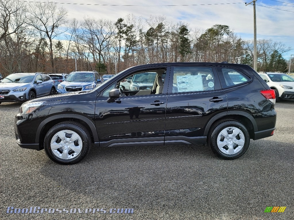 2021 Forester 2.5i - Crystal Black Silica / Gray photo #4