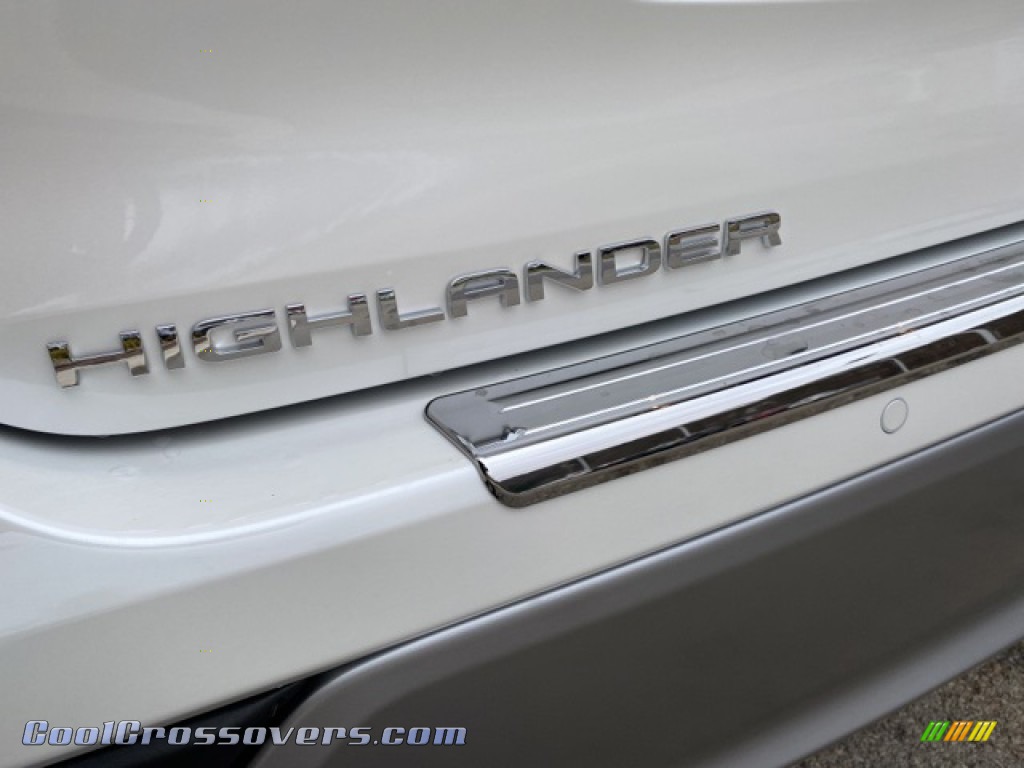 2021 Highlander Platinum AWD - Blizzard White Pearl / Glazed Caramel photo #27