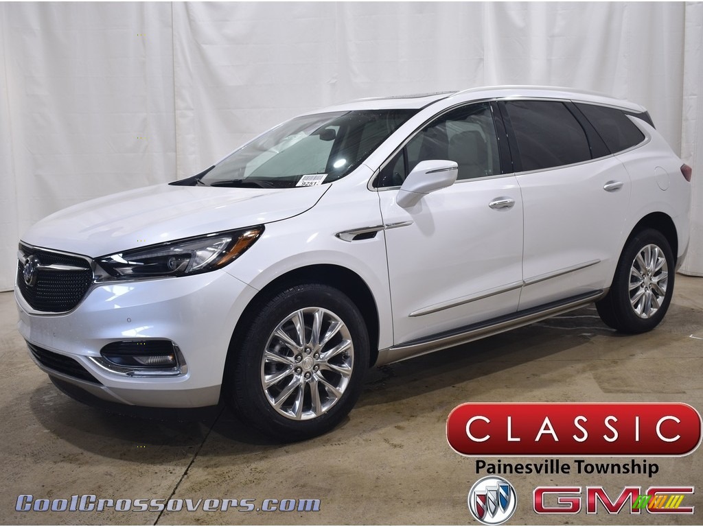 White Frost Tricoat / Shale w/Ebony Accents Buick Enclave Premium AWD