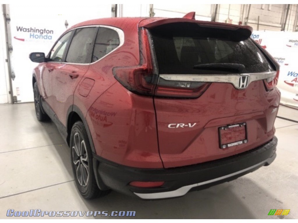 2021 CR-V EX AWD - Radiant Red Metallic / Gray photo #3