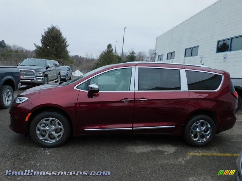 2021 Pacifica Limited AWD - Velvet Red Pearl / Black photo #9