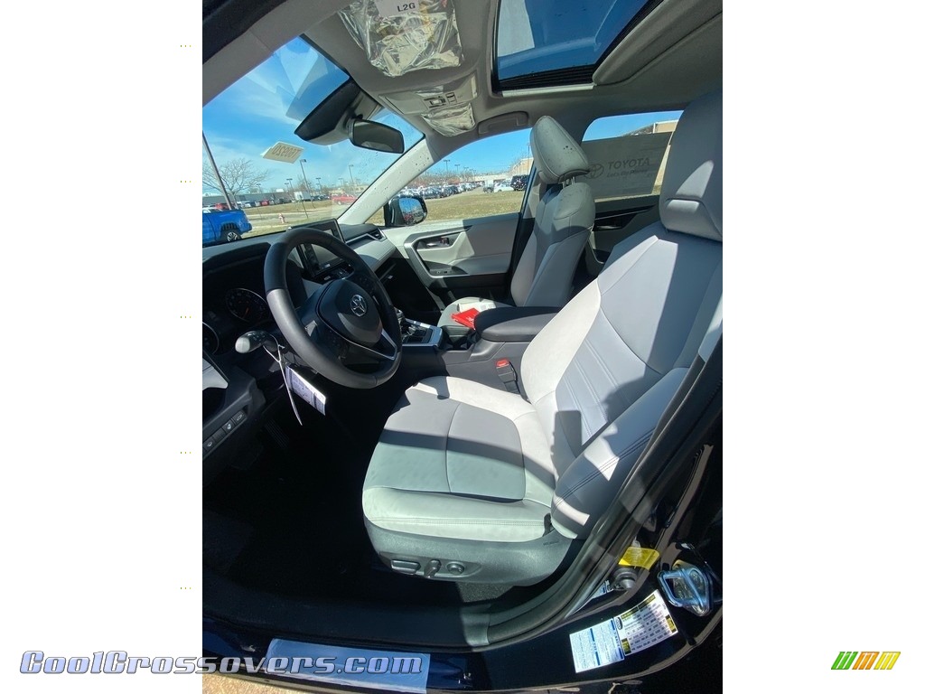 2021 RAV4 XLE Premium AWD - Blueprint / Light Gray photo #2