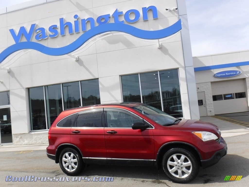 2007 CR-V EX 4WD - Tango Red Pearl / Gray photo #2