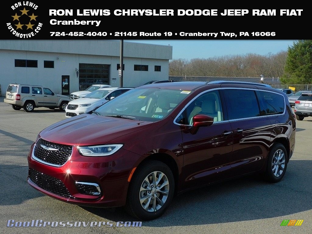 2021 Pacifica Touring L AWD - Velvet Red Pearl / Cognac/Alloy photo #1