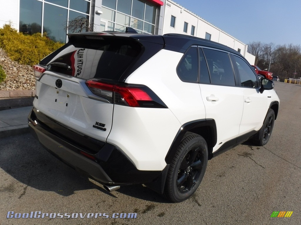 2020 RAV4 XSE AWD Hybrid - Blizzard White Pearl / Black photo #16