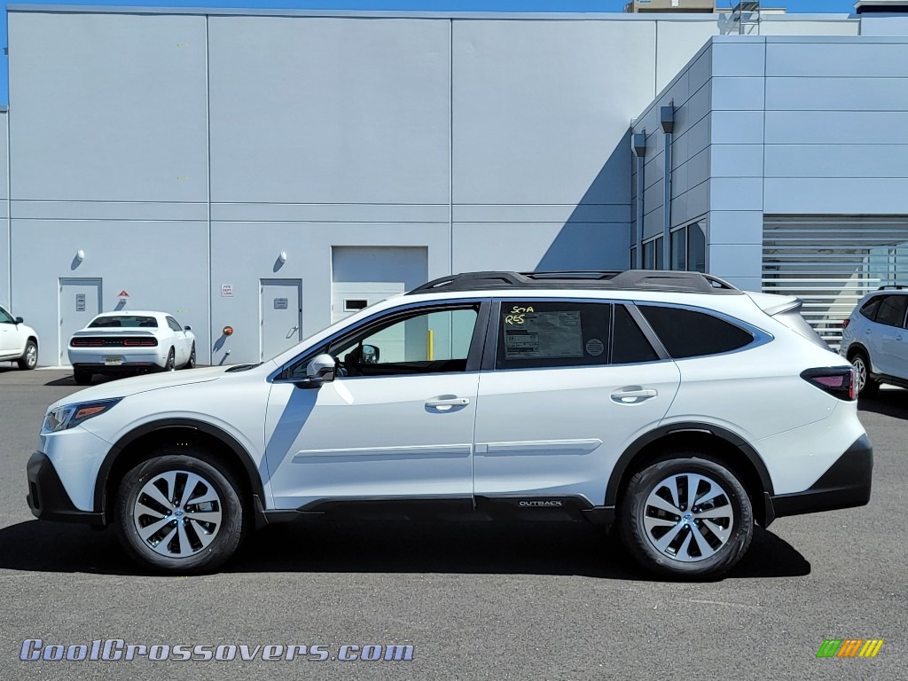 2021 Outback 2.5i Premium - Crystal White Pearl / Gray photo #4