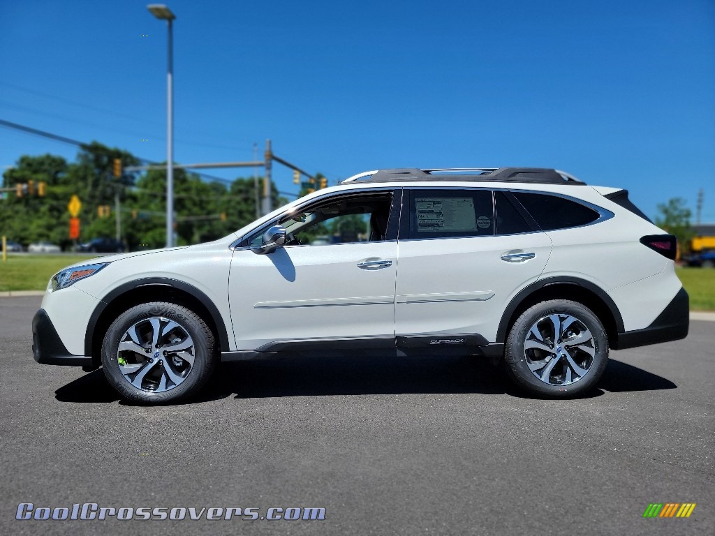 2021 Outback Touring XT - Crystal White Pearl / Java Brown photo #4