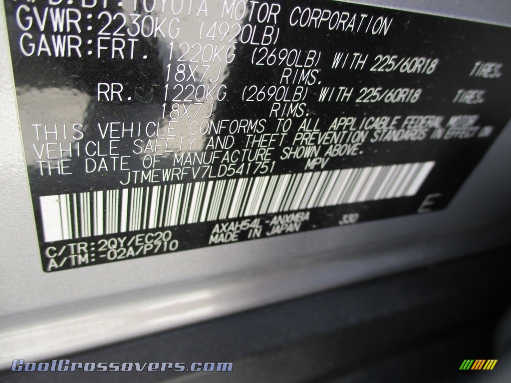 2020 RAV4 XSE AWD Hybrid - Silver Sky Metallic / Black photo #29