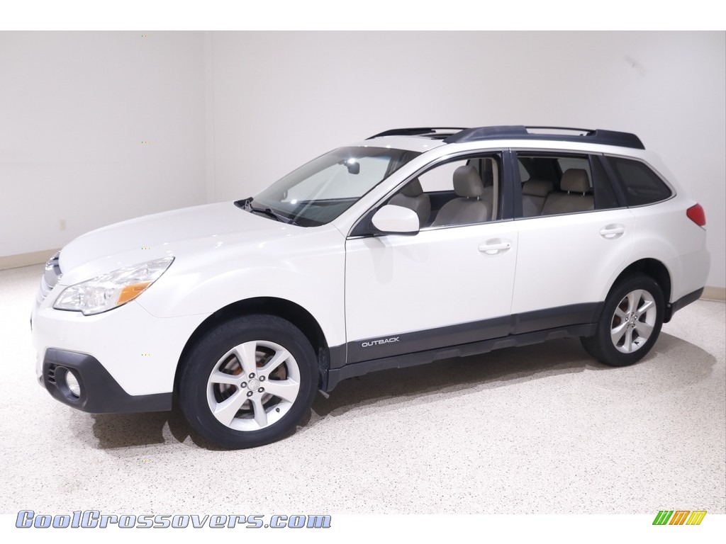 2013 Outback 3.6R Limited - Satin White Pearl / Off Black Leather photo #3