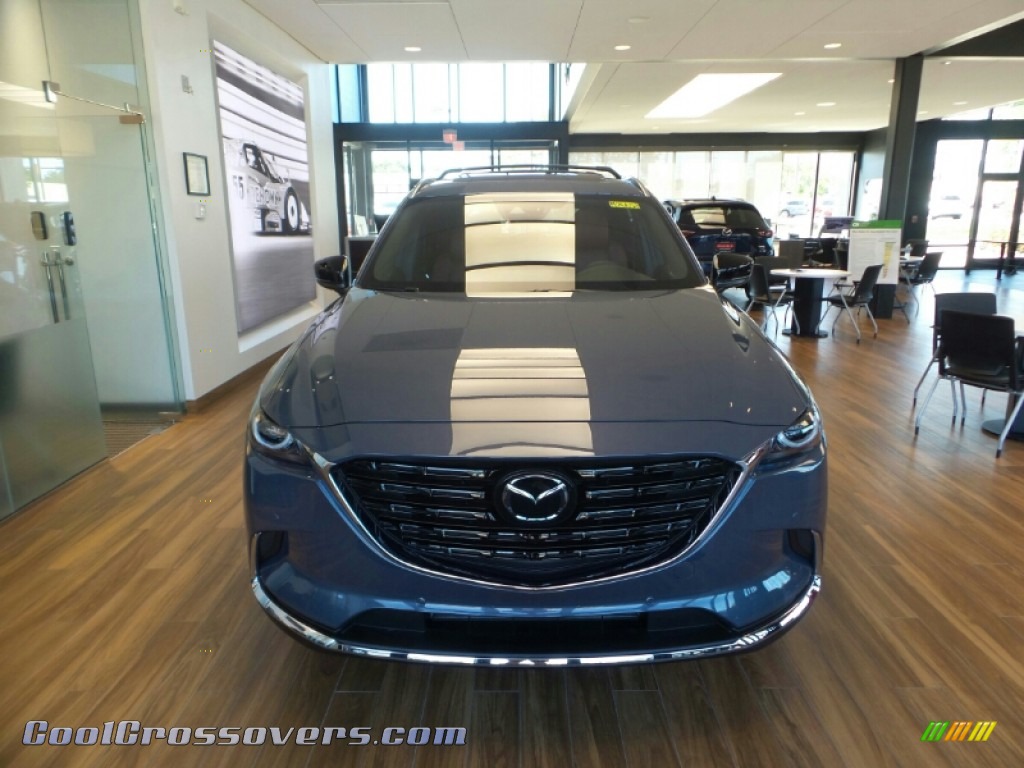 2021 CX-9 Carbon Edition AWD - Polymetal Gray / Red photo #2