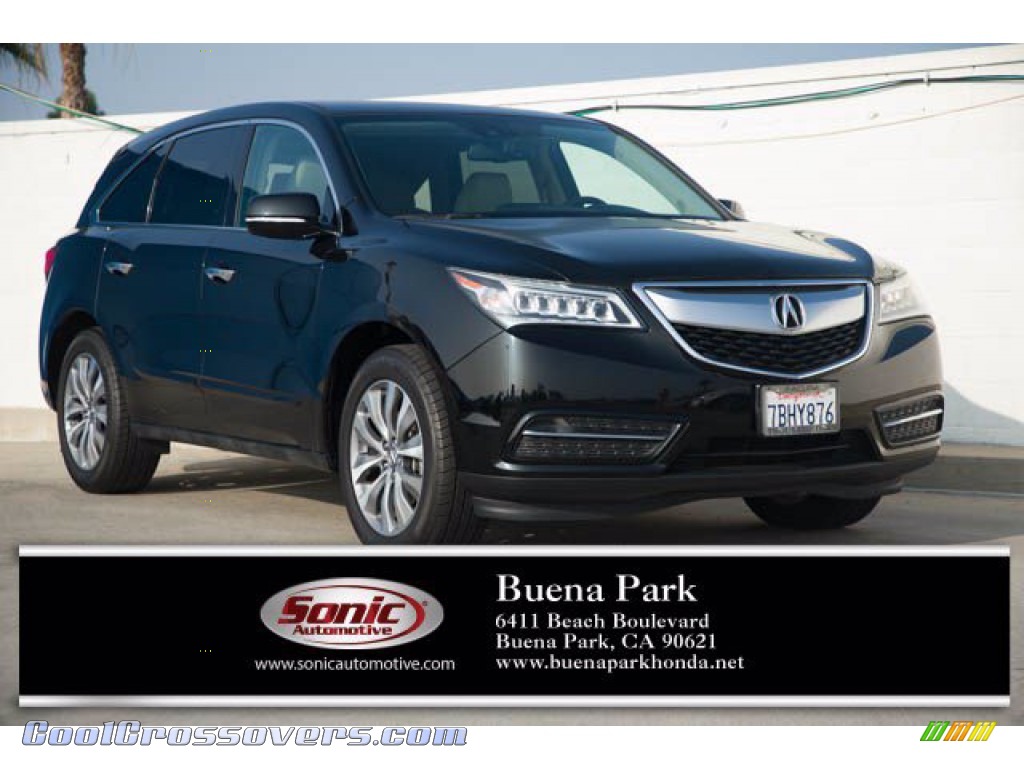 Crystal Black Pearl / Parchment Acura MDX Technology
