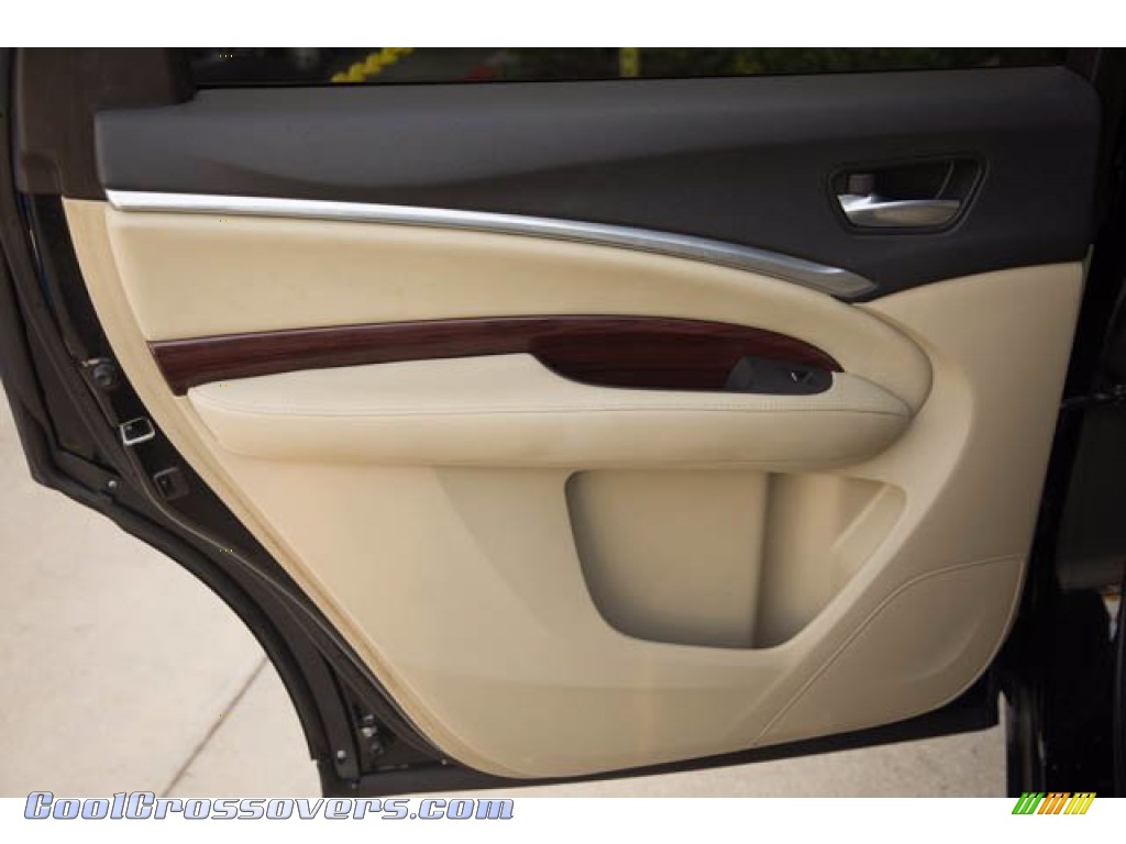 2014 MDX Technology - Crystal Black Pearl / Parchment photo #41