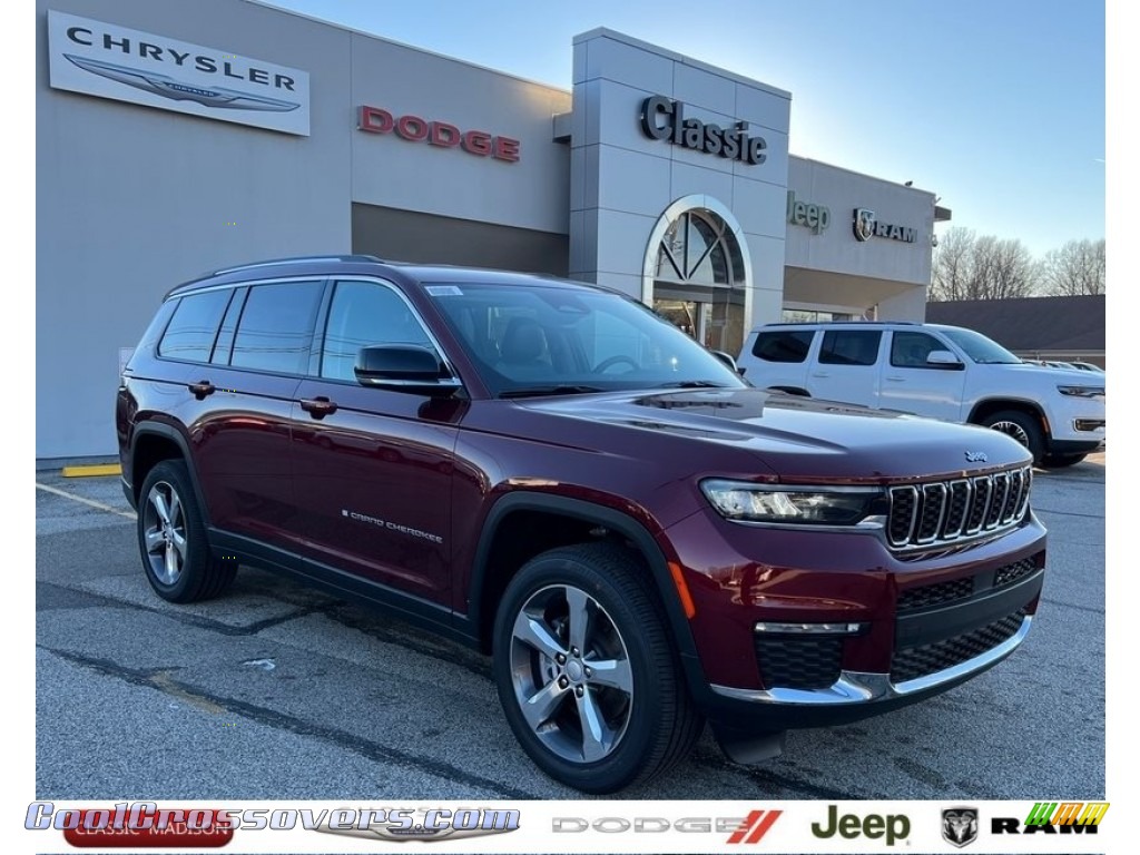 Velvet Red Pearl / Black Jeep Grand Cherokee L Limited 4x4