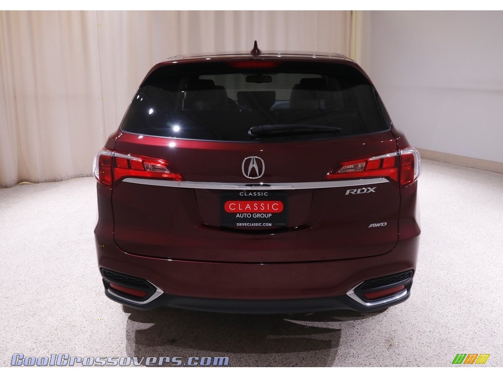 2017 RDX AWD - Basque Red Pearl II / Parchment photo #21
