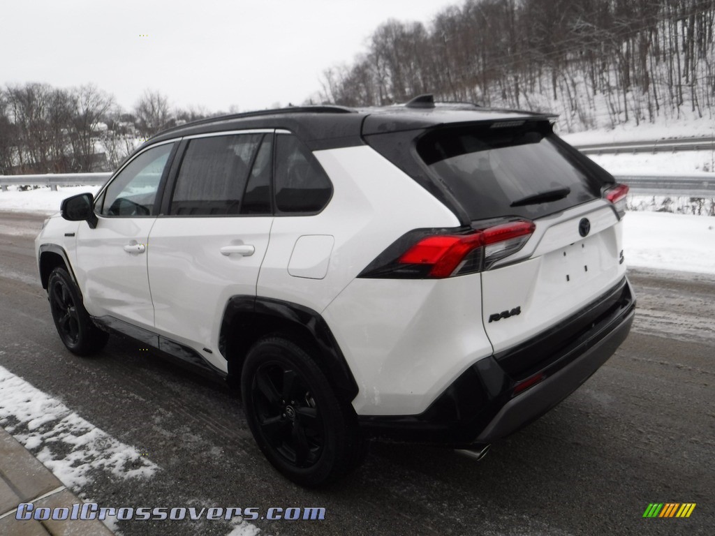 2021 RAV4 XSE AWD Hybrid - Blizzard White Pearl / Black photo #19