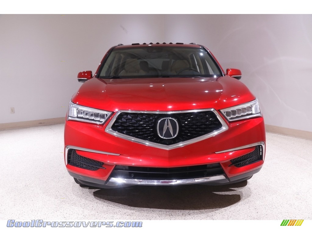 2019 MDX Technology SH-AWD - Performance Red Pearl / Parchment photo #2