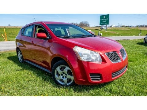 Red Hot Metallic 2009 Pontiac Vibe 