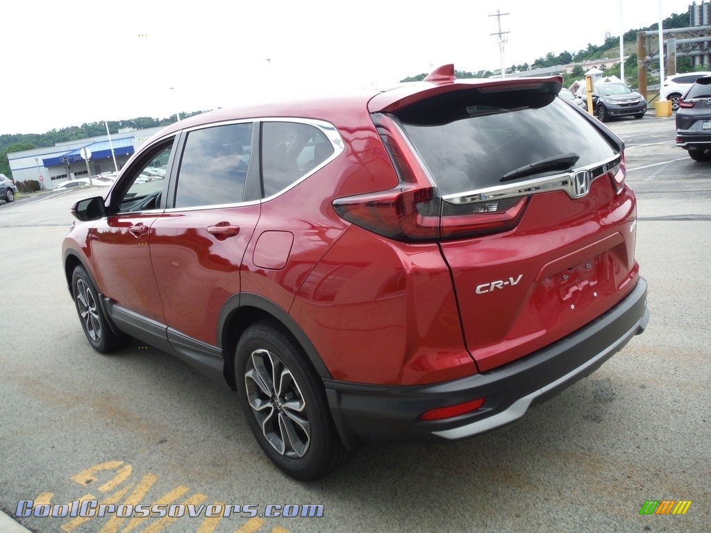2020 CR-V EX-L AWD - Radiant Red Metallic / Gray photo #8