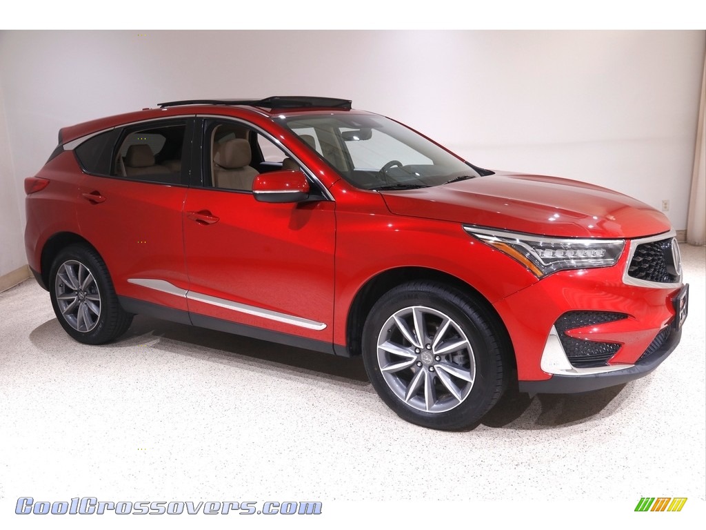 2019 RDX Technology AWD - Performance Red Pearl / Parchment photo #1