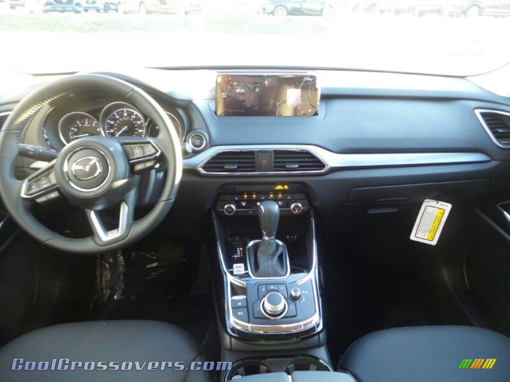 2023 CX-9 Touring AWD - Deep Crystal Blue Mica / Black photo #3