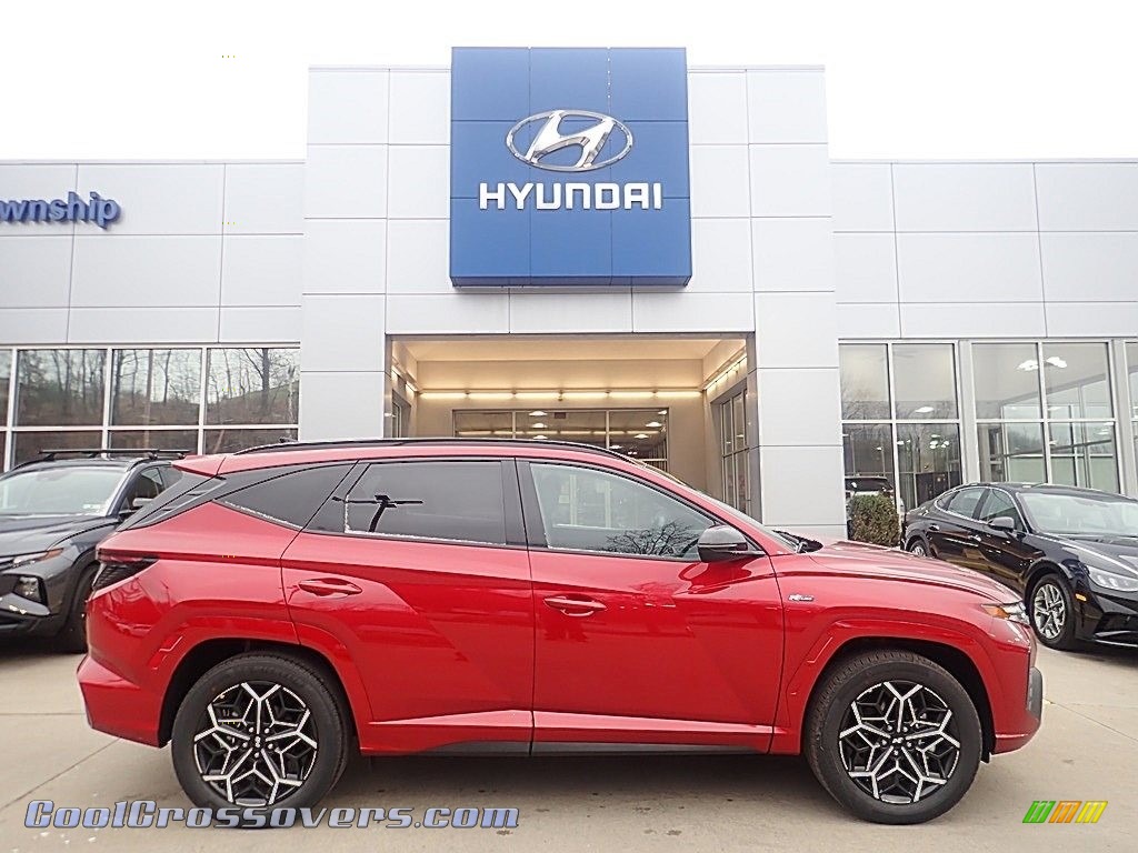 Red Crimson Metallic / Black Hyundai Tucson N-Line AWD