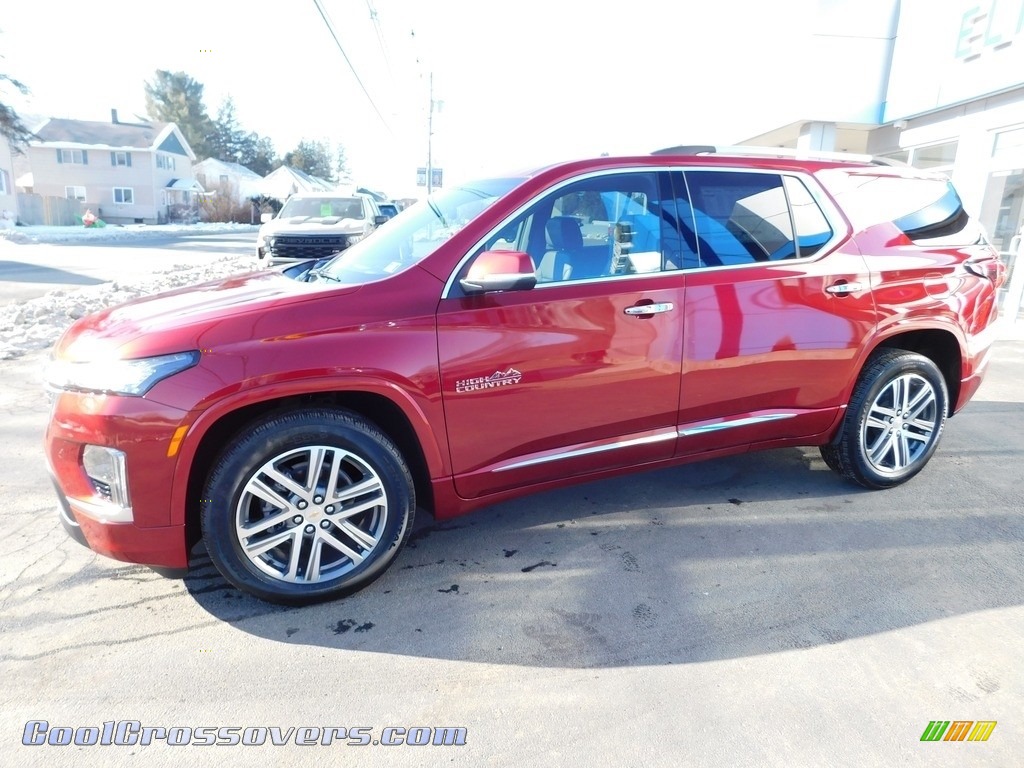 Radiant Red Tintcoat / Jet Black/­Clove Chevrolet Traverse High Country
