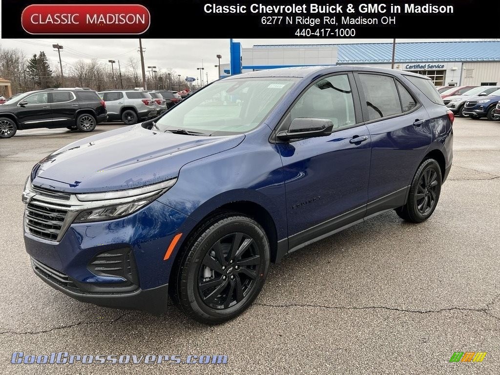 Blue Glow Metallic / Medium Ash Gray Chevrolet Equinox LS AWD