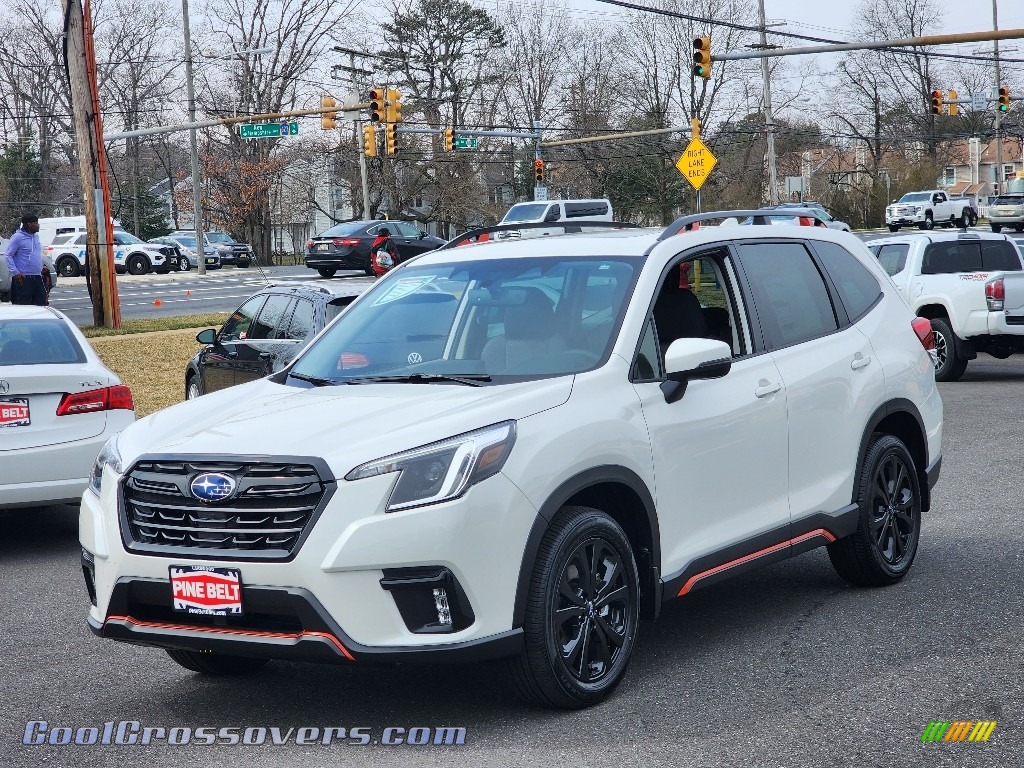 2023 Forester Sport - Crystal White Pearl / Gray photo #1