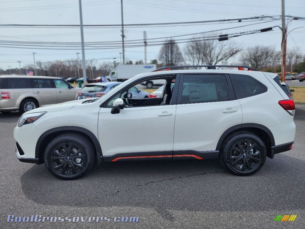 2023 Forester Sport - Crystal White Pearl / Gray photo #3