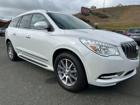 White Frost Tricoat 2017 Buick Enclave Leather AWD