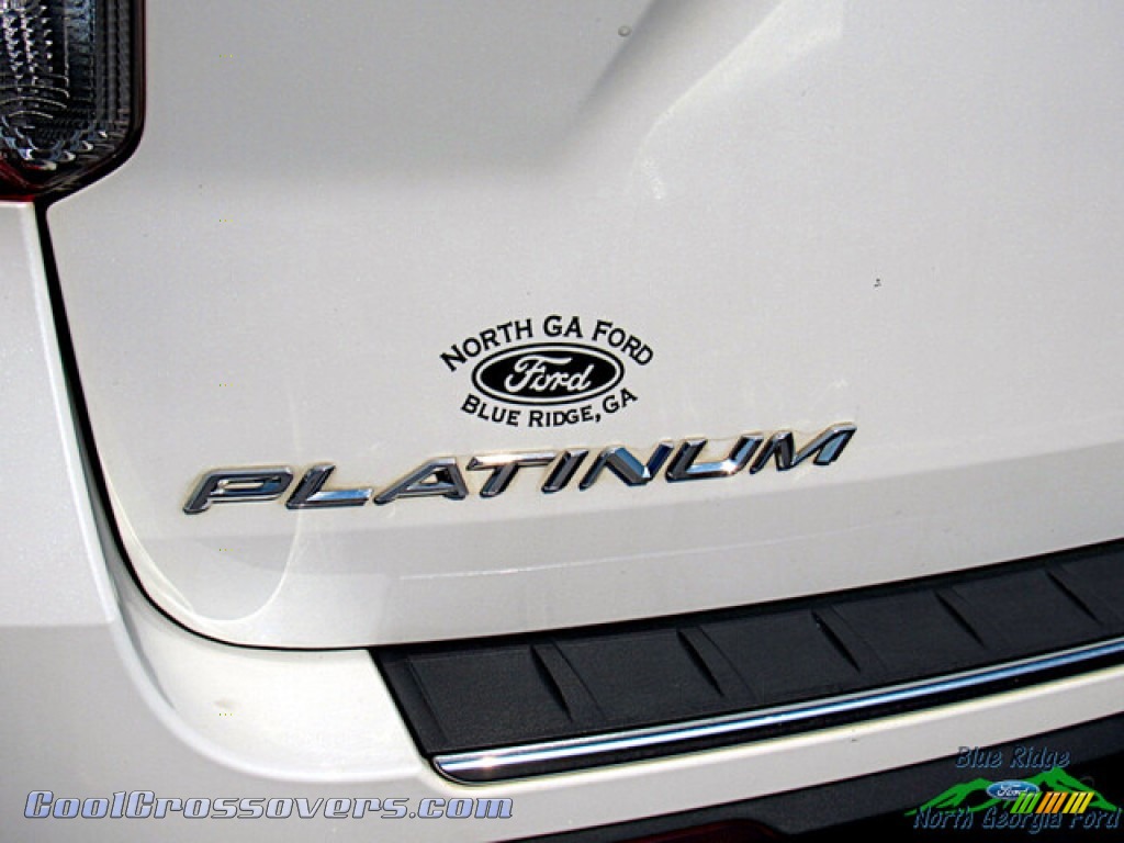 2020 Explorer Platinum 4WD - Star White Metallic Tri-Coat / Sandstone photo #32