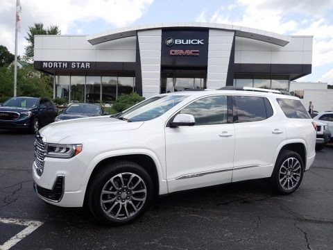 White Frost Tricoat 2022 GMC Acadia Denali AWD