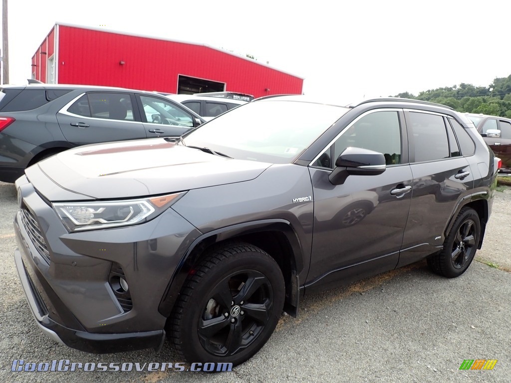 Magnetic Gray Metallic / Black Toyota RAV4 XSE AWD Hybrid