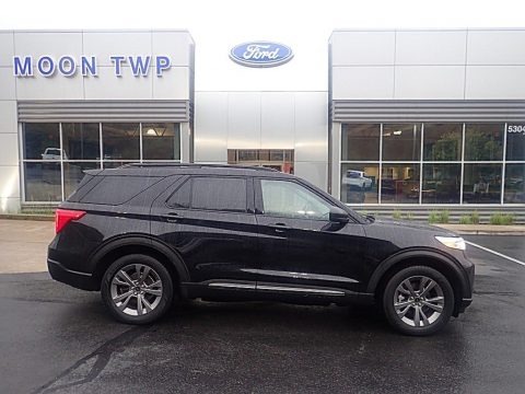 Agate Black Metallic 2021 Ford Explorer XLT 4WD