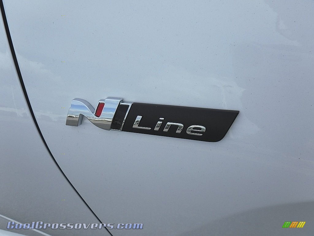 2024 Tucson N-Line Hybrid AWD - White Pearl / Black photo #4
