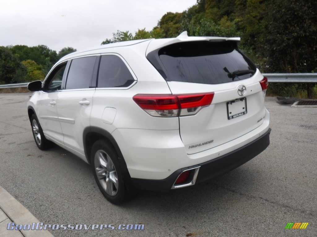 2019 Highlander Limited AWD - Blizzard Pearl White / Almond photo #8