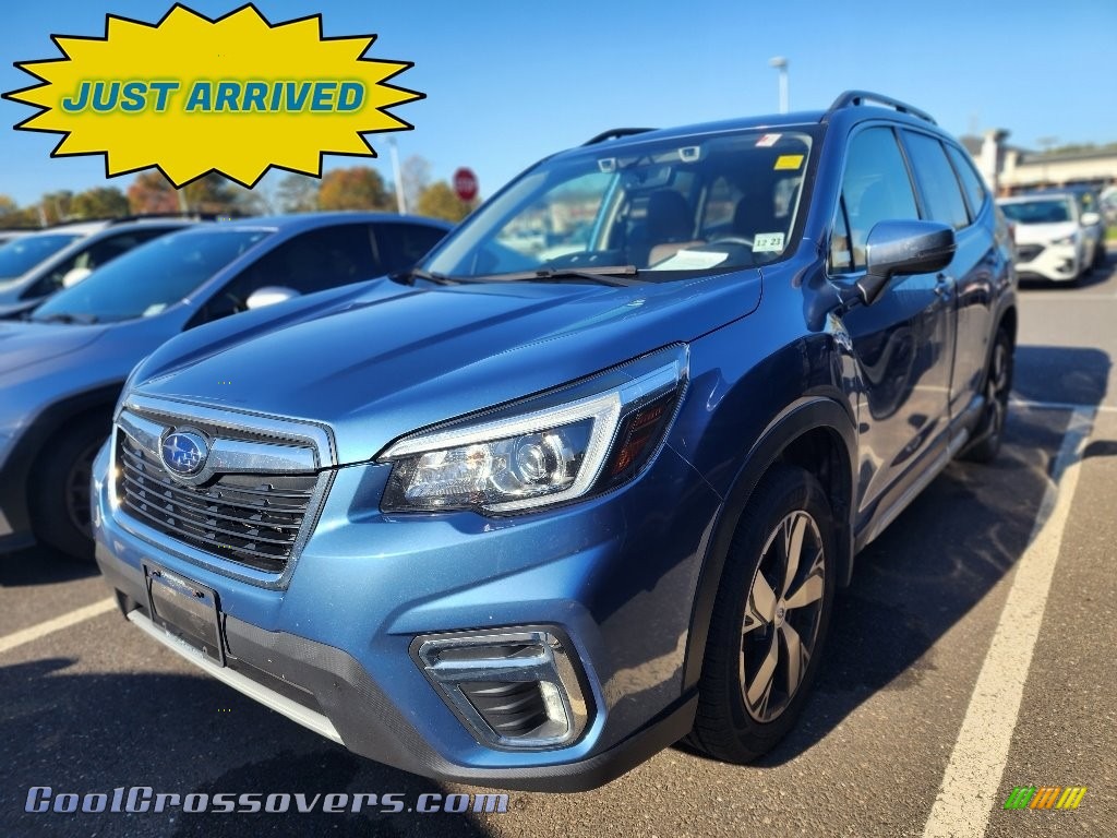 2019 Forester 2.5i Touring - Horizon Blue Pearl / Saddle Brown photo #1