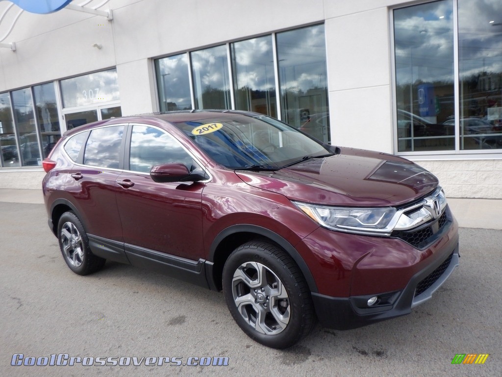 2017 CR-V EX AWD - Basque Red Pearl II / Gray photo #1