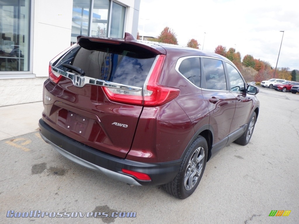 2017 CR-V EX AWD - Basque Red Pearl II / Gray photo #17