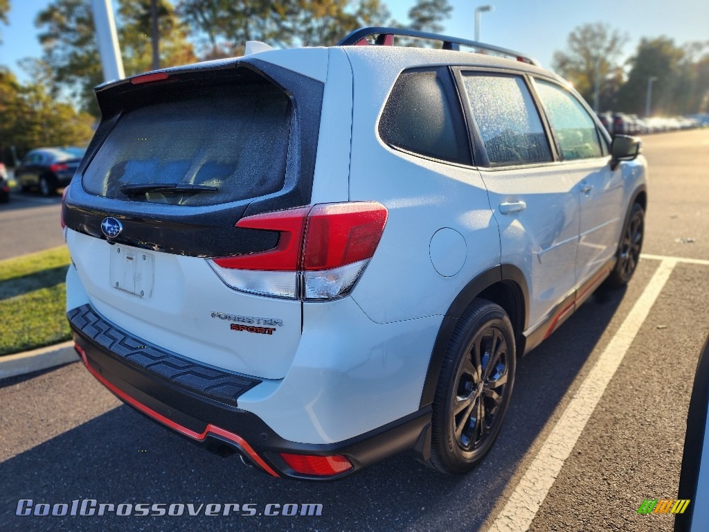 2021 Forester 2.5i Sport - Crystal White Pearl / Gray photo #3