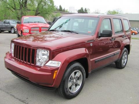 Jeep Liberty 2008 Red. 2008 Jeep Liberty Sport 4x4