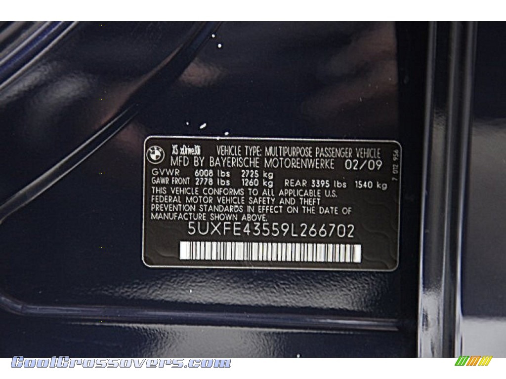 2009 X5 xDrive30i - Monaco Blue Metallic / Black photo #16