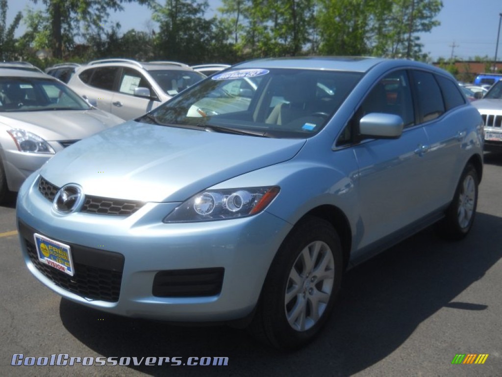 2009 CX-7 Touring AWD - Icy Blue Metallic / Sand photo #1 2009 CX-7 Touring AWD - Icy Blue Metallic / Sand photo #1