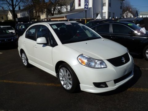 White Water Pearl 2009 Suzuki SX4 Touring Sport Sedan