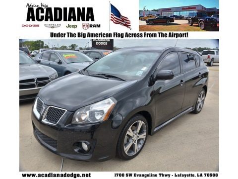 Jet Black Metallic 2009 Pontiac Vibe GT