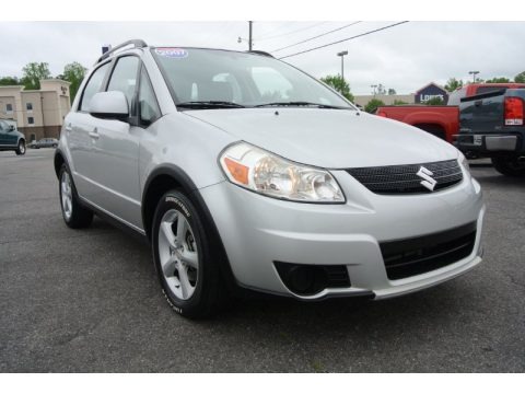 Silky Silver Metallic 2007 Suzuki SX4 AWD