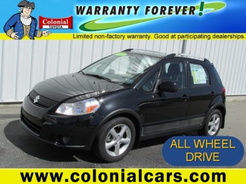Black Pearl Metallic 2009 Suzuki SX4 Crossover Touring AWD