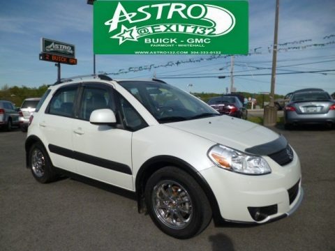 White Water Pearl 2008 Suzuki SX4 Crossover Touring AWD